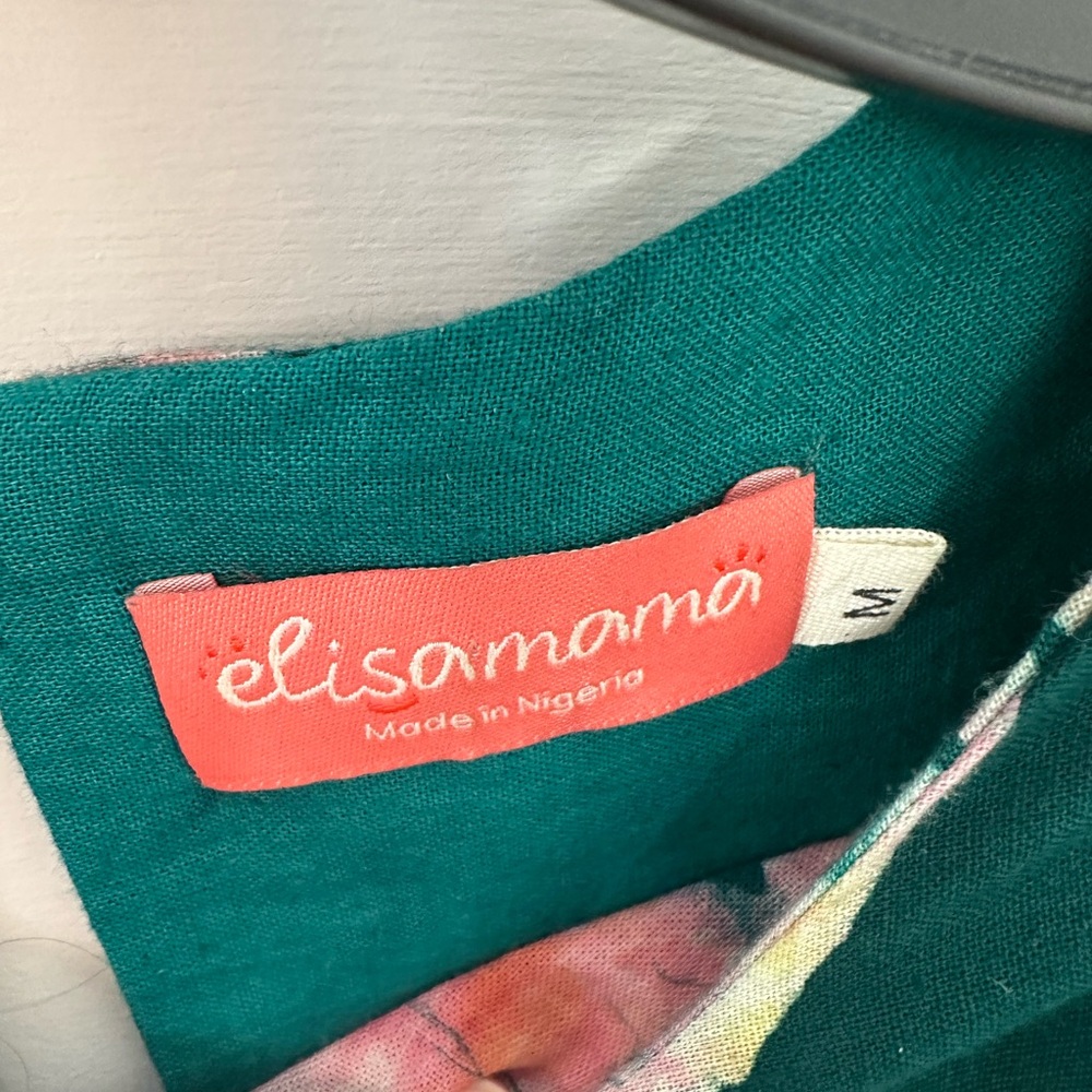 Elisamama Floral Women’s Dress - Green and Orange - Picture 7 of 9